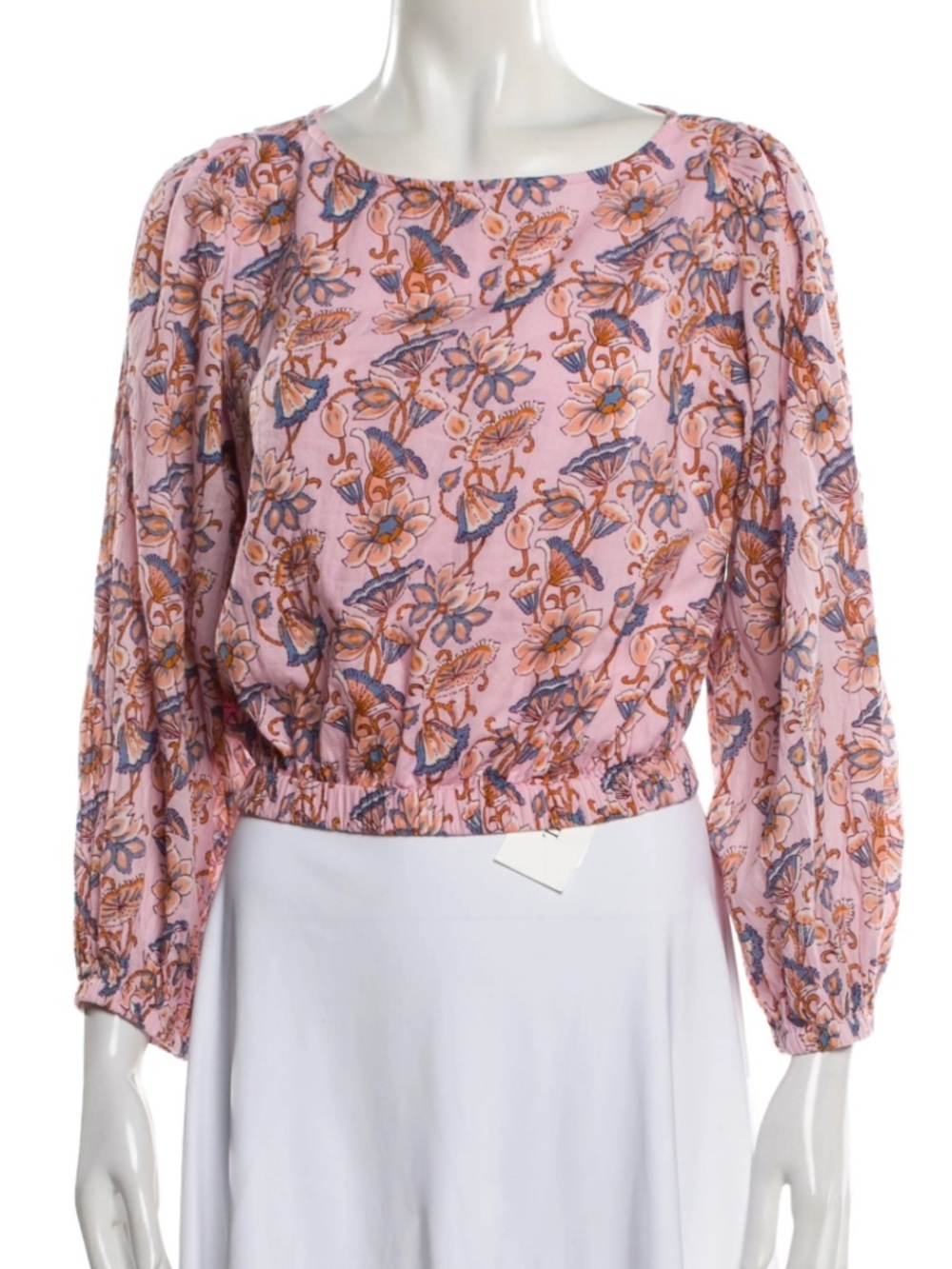 Pink Chicken Cropped Floral Top 🌸